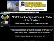 Tablet Screenshot of negarcskywarn.com